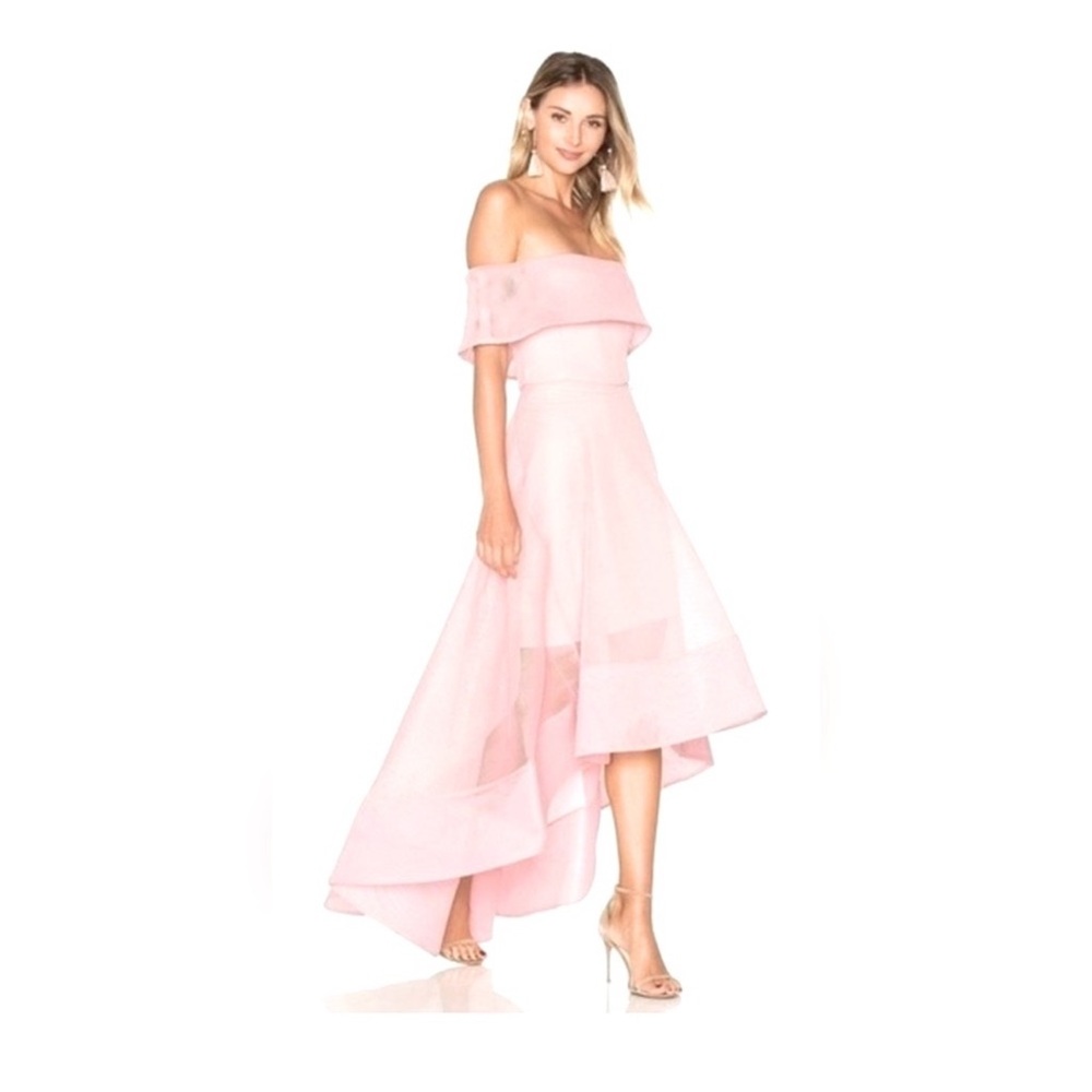 Bronx and Banco Tulip Gown Maxi Dress Pale Pink XS